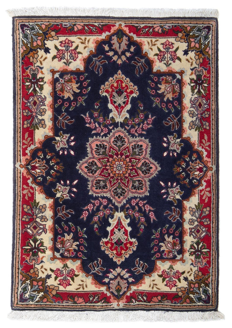 Perzisch tapijt - Tabriz - Royal - 92 x 62 cm - donkerblauw