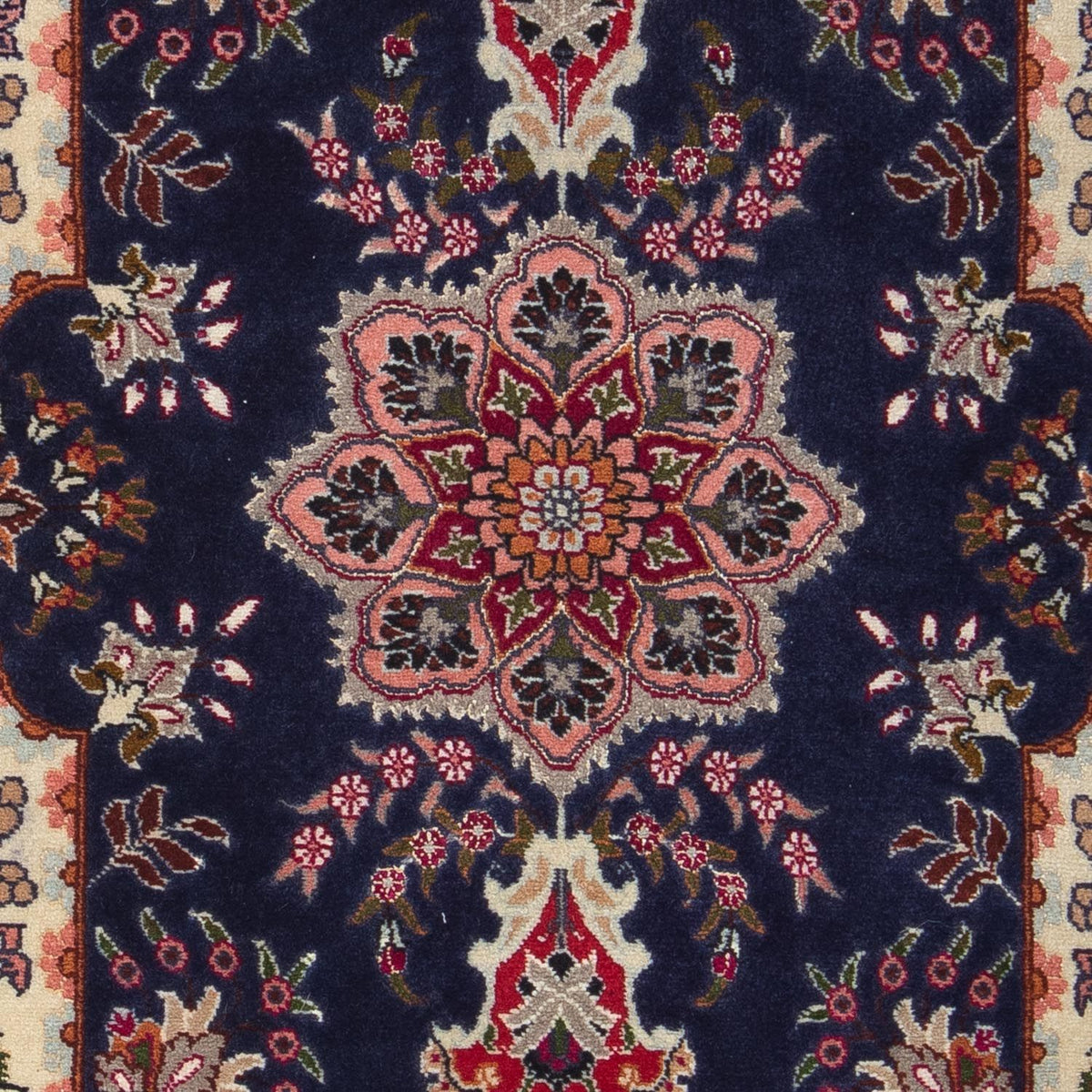 Perzisch tapijt - Tabriz - Royal - 92 x 62 cm - donkerblauw