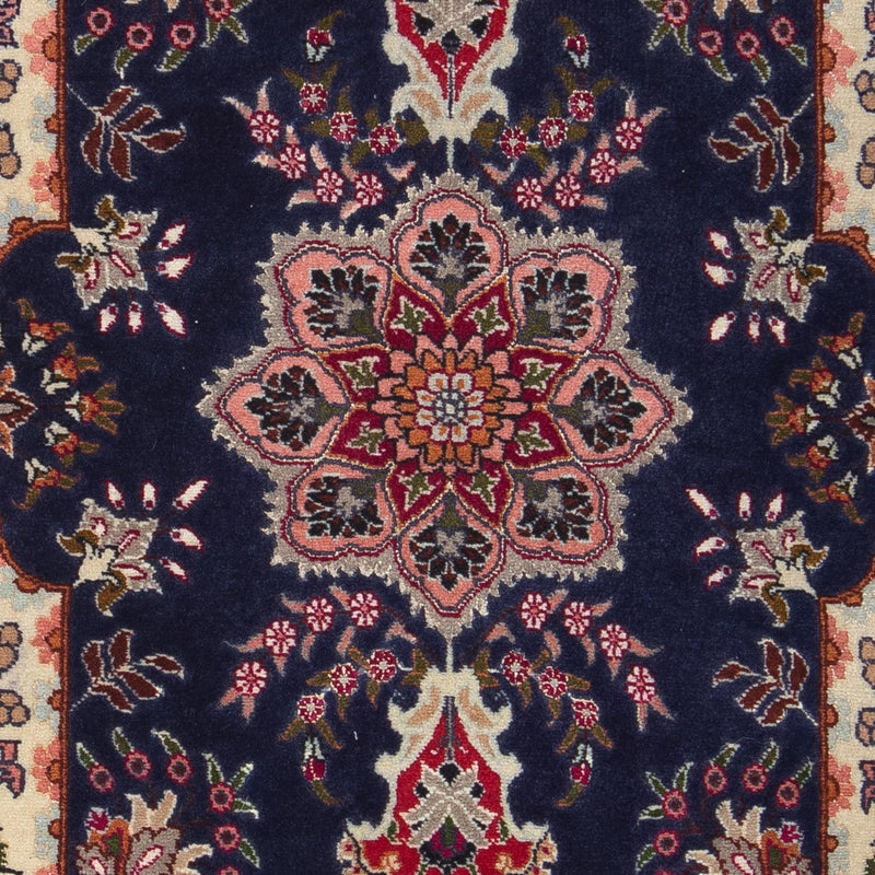 Perzisch tapijt - Tabriz - Royal - 92 x 62 cm - donkerblauw