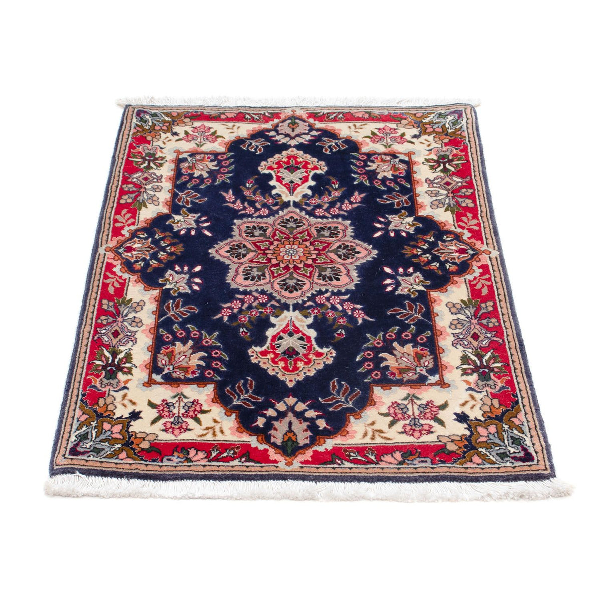 Perzisch tapijt - Tabriz - Royal - 92 x 62 cm - donkerblauw