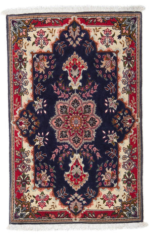 Perzisch tapijt - Tabriz - Royal - 93 x 61 cm - donkerblauw