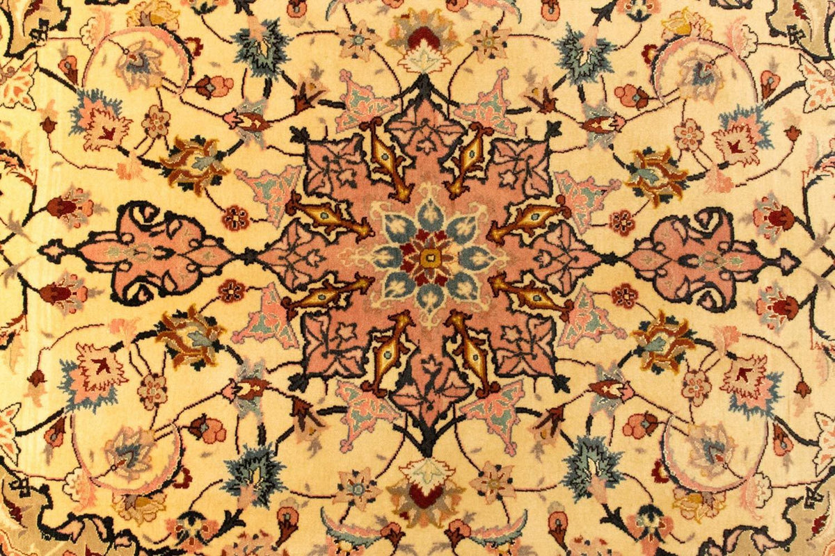 Perzisch tapijt - Tabriz - Royal - 153 x 100 cm - beige