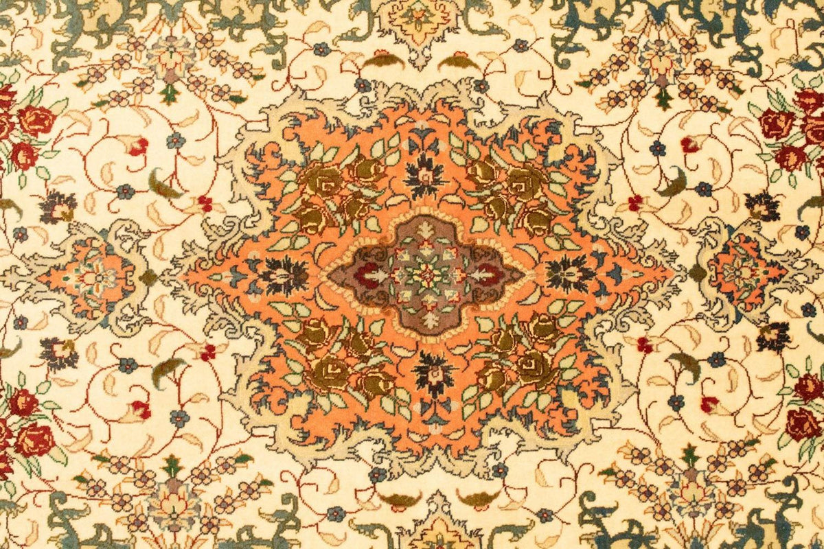 Perzisch tapijt - Tabriz - Royal - 155 x 101 cm - beige