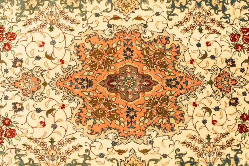 Perzisch tapijt - Tabriz - Royal - 155 x 101 cm - beige