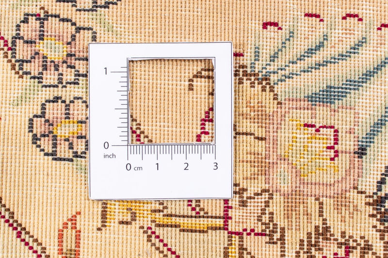 Perzisch tapijt - Tabriz - Royal rond  - 150 x 150 cm - lichtbruin