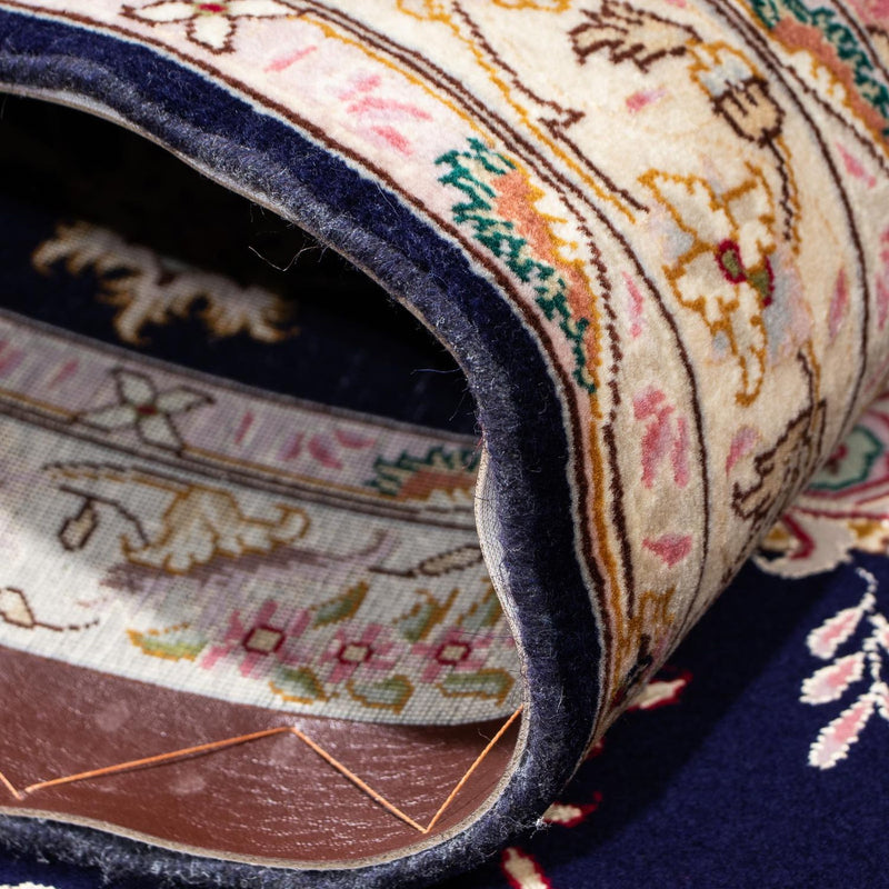 Loper Perzisch tapijt - Tabriz - Royal - 198 x 82 cm - donkerblauw