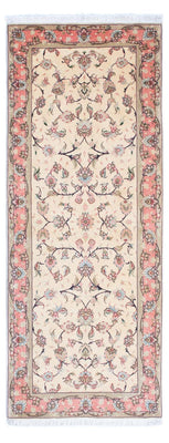 Loper Perzisch tapijt - Tabriz - Royal - 200 x 77 cm - beige