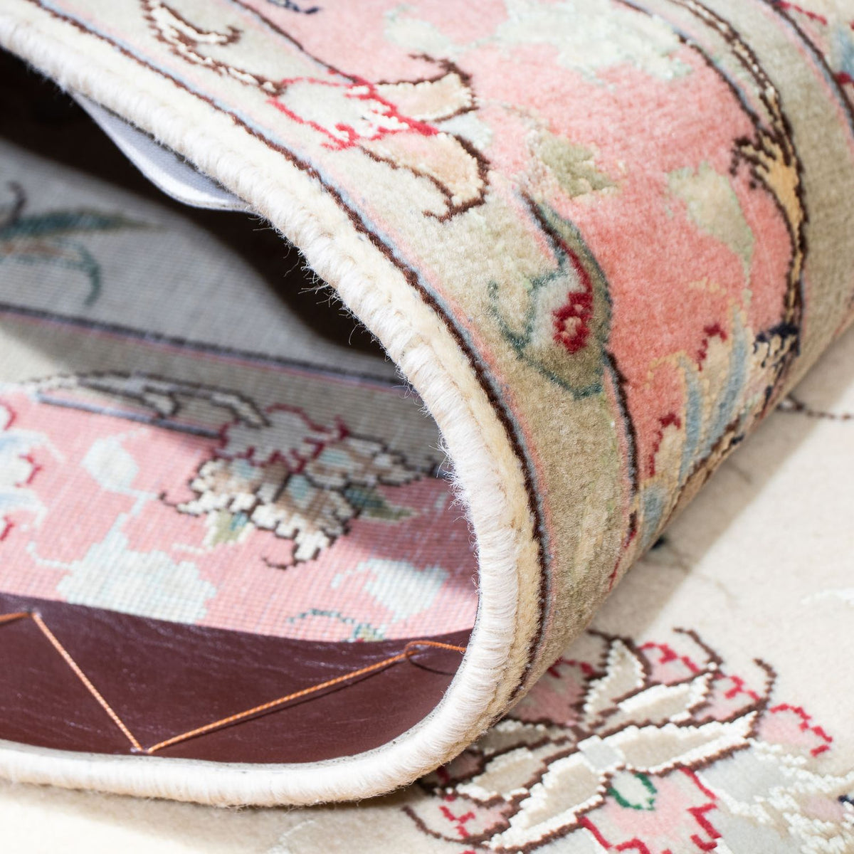 Loper Perzisch tapijt - Tabriz - Royal - 200 x 77 cm - beige