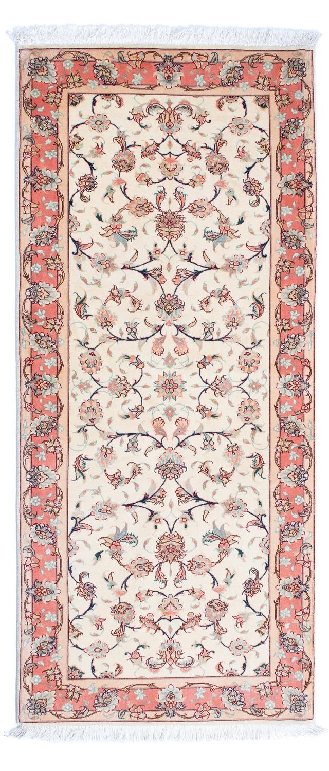 Loper Perzisch tapijt - Tabriz - Royal - 187 x 77 cm - beige