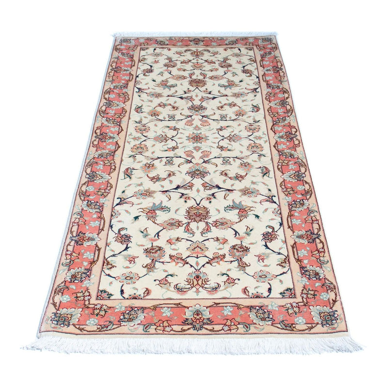 Loper Perzisch tapijt - Tabriz - Royal - 187 x 77 cm - beige