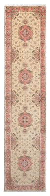 Loper Perzisch tapijt - Tabriz - Royal - 410 x 80 cm - beige