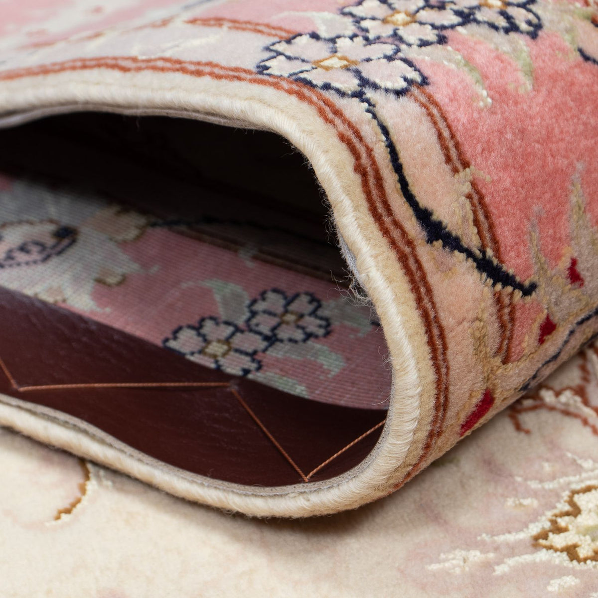 Loper Perzisch tapijt - Tabriz - Royal - 410 x 80 cm - beige