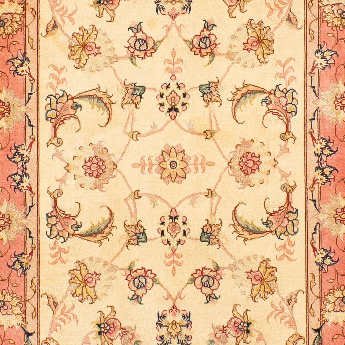 Loper Perzisch tapijt - Tabriz - Royal - 290 x 74 cm - beige