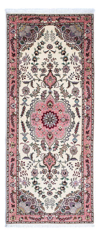Loper Perzisch tapijt - Tabriz - Royal - 202 x 82 cm - beige