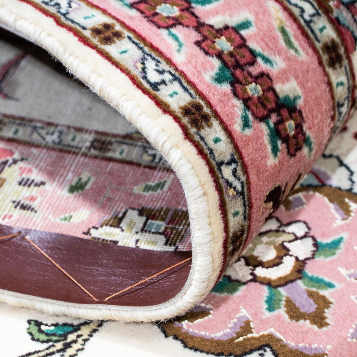 Loper Perzisch tapijt - Tabriz - Royal - 202 x 82 cm - beige