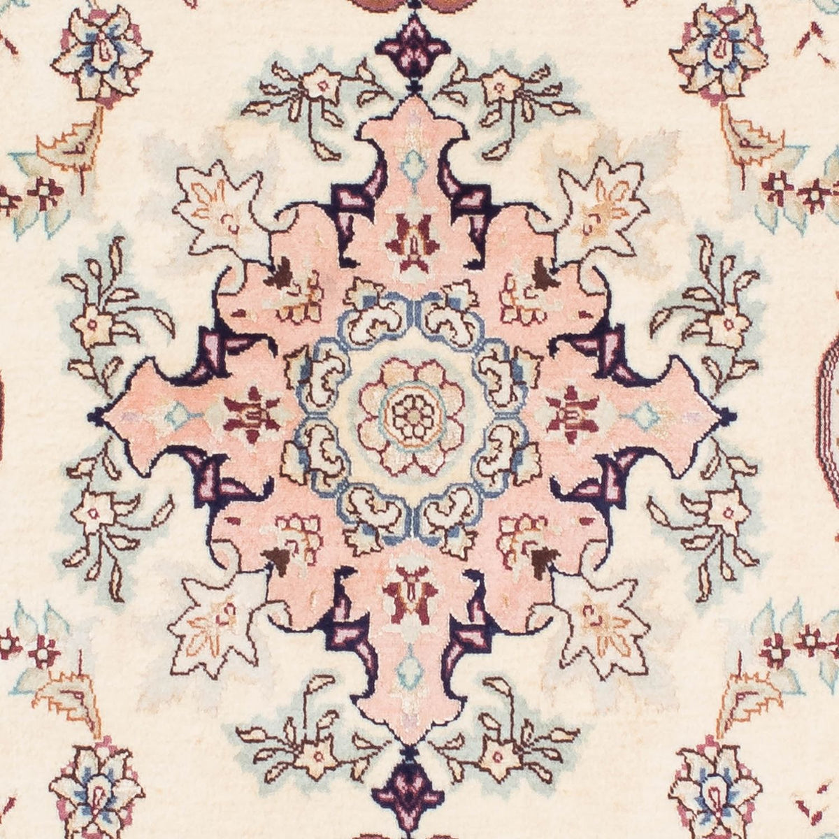 Loper Perzisch tapijt - Tabriz - Royal - 212 x 81 cm - beige