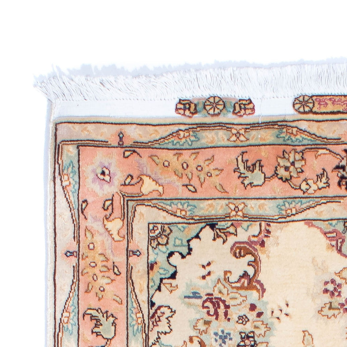 Loper Perzisch tapijt - Tabriz - Royal - 212 x 81 cm - beige