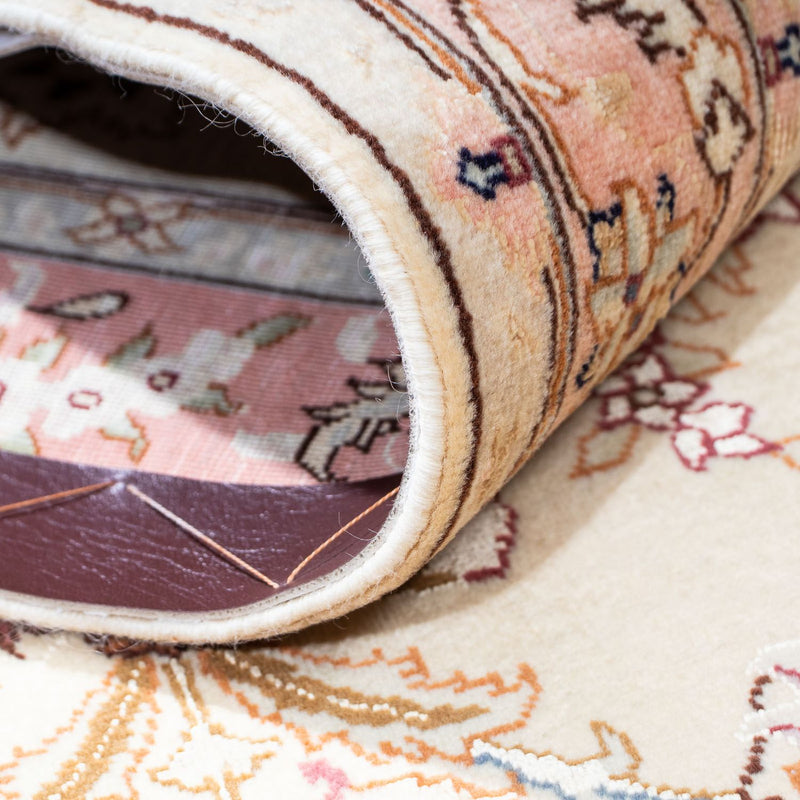 Loper Perzisch tapijt - Tabriz - Royal - 212 x 81 cm - beige