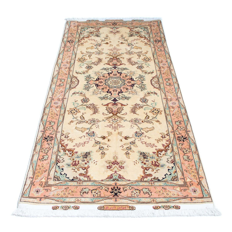Loper Perzisch tapijt - Tabriz - Royal - 212 x 81 cm - beige