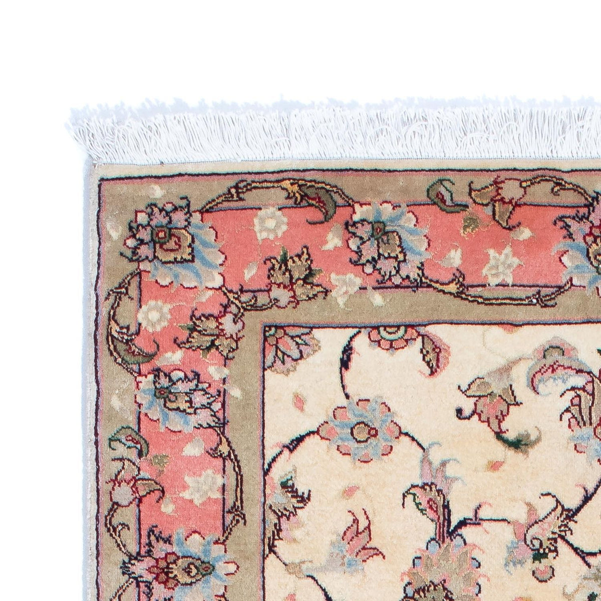 Loper Perzisch tapijt - Tabriz - Royal - 202 x 77 cm - beige