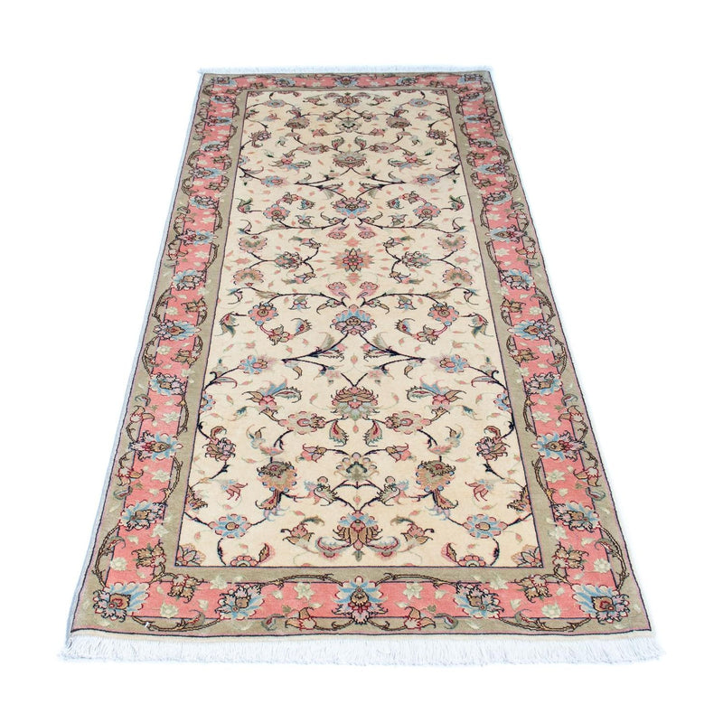 Loper Perzisch tapijt - Tabriz - Royal - 202 x 77 cm - beige