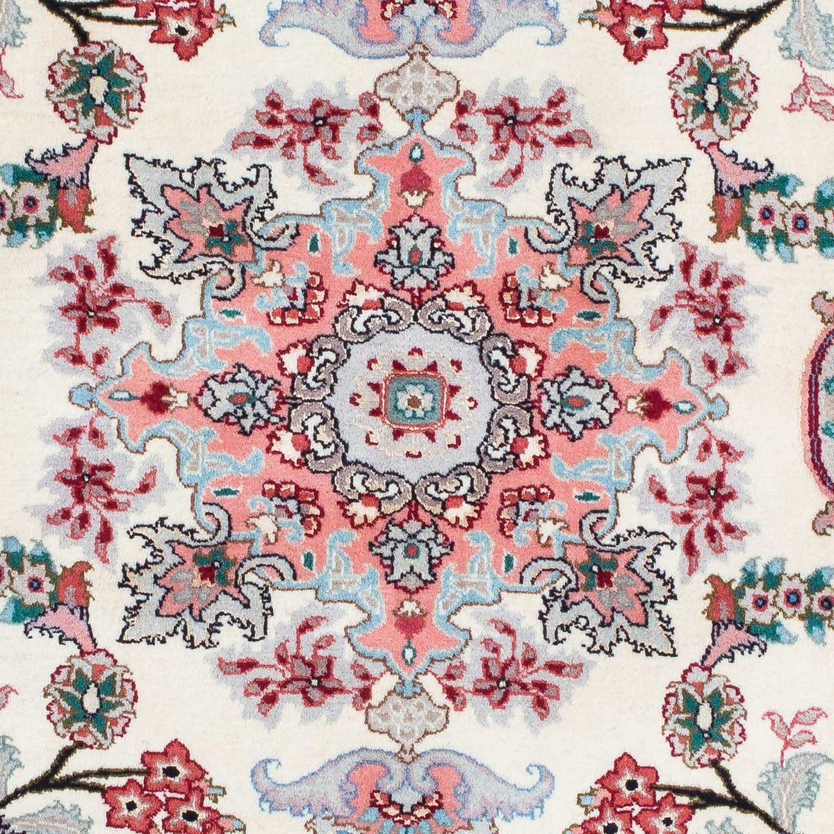 Loper Perzisch tapijt - Tabriz - Royal - 205 x 82 cm - beige