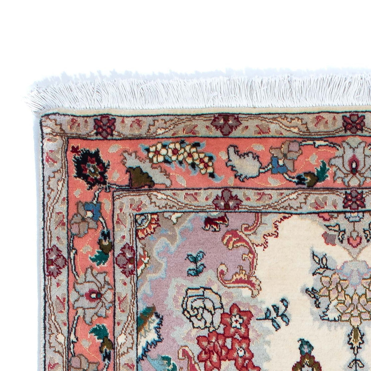 Loper Perzisch tapijt - Tabriz - Royal - 205 x 82 cm - beige