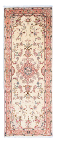 Loper Perzisch tapijt - Tabriz - Royal - 221 x 82 cm - beige