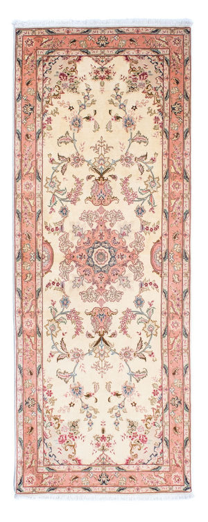 Loper Perzisch tapijt - Tabriz - Royal - 221 x 82 cm - beige