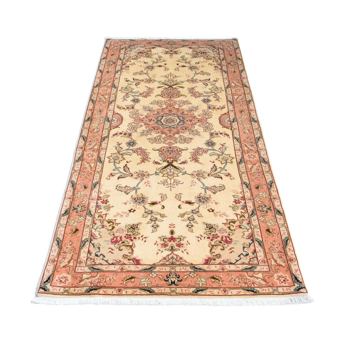 Loper Perzisch tapijt - Tabriz - Royal - 221 x 82 cm - beige