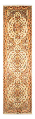 Loper Perzisch tapijt - Tabriz - Royal - 314 x 87 cm - beige