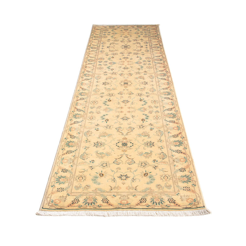 Loper Perzisch tapijt - Tabriz - Royal - 292 x 79 cm - lichtbruin