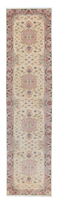 Loper Perzisch tapijt - Tabriz - Royal - 397 x 87 cm - beige