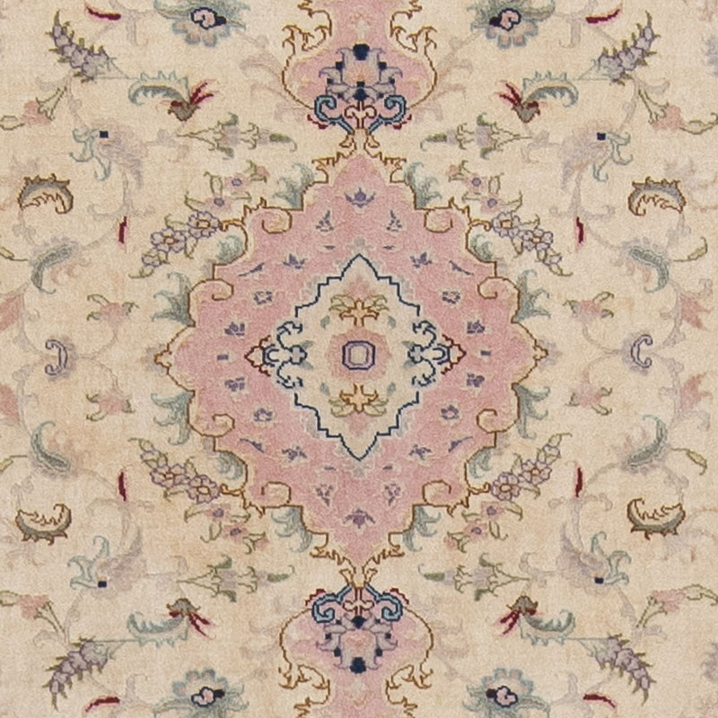 Loper Perzisch tapijt - Tabriz - Royal - 397 x 87 cm - beige