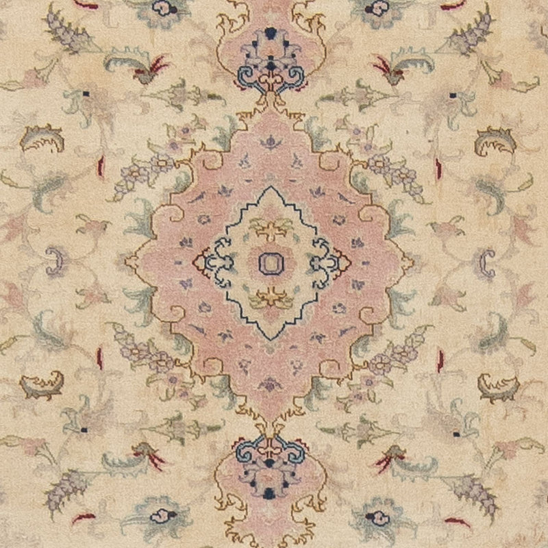 Loper Perzisch tapijt - Tabriz - Royal - 397 x 86 cm - beige