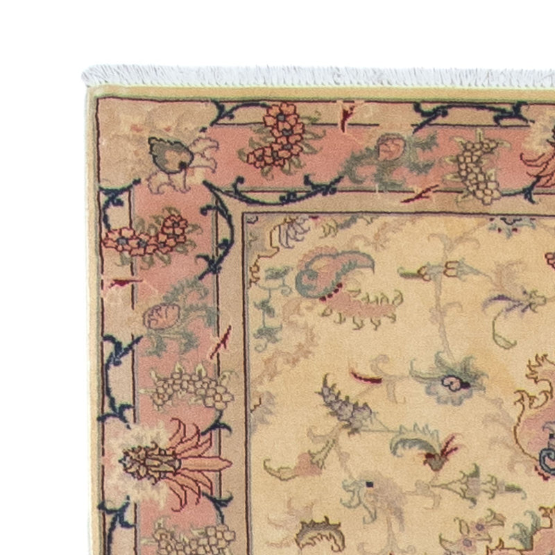 Loper Perzisch tapijt - Tabriz - Royal - 397 x 86 cm - beige