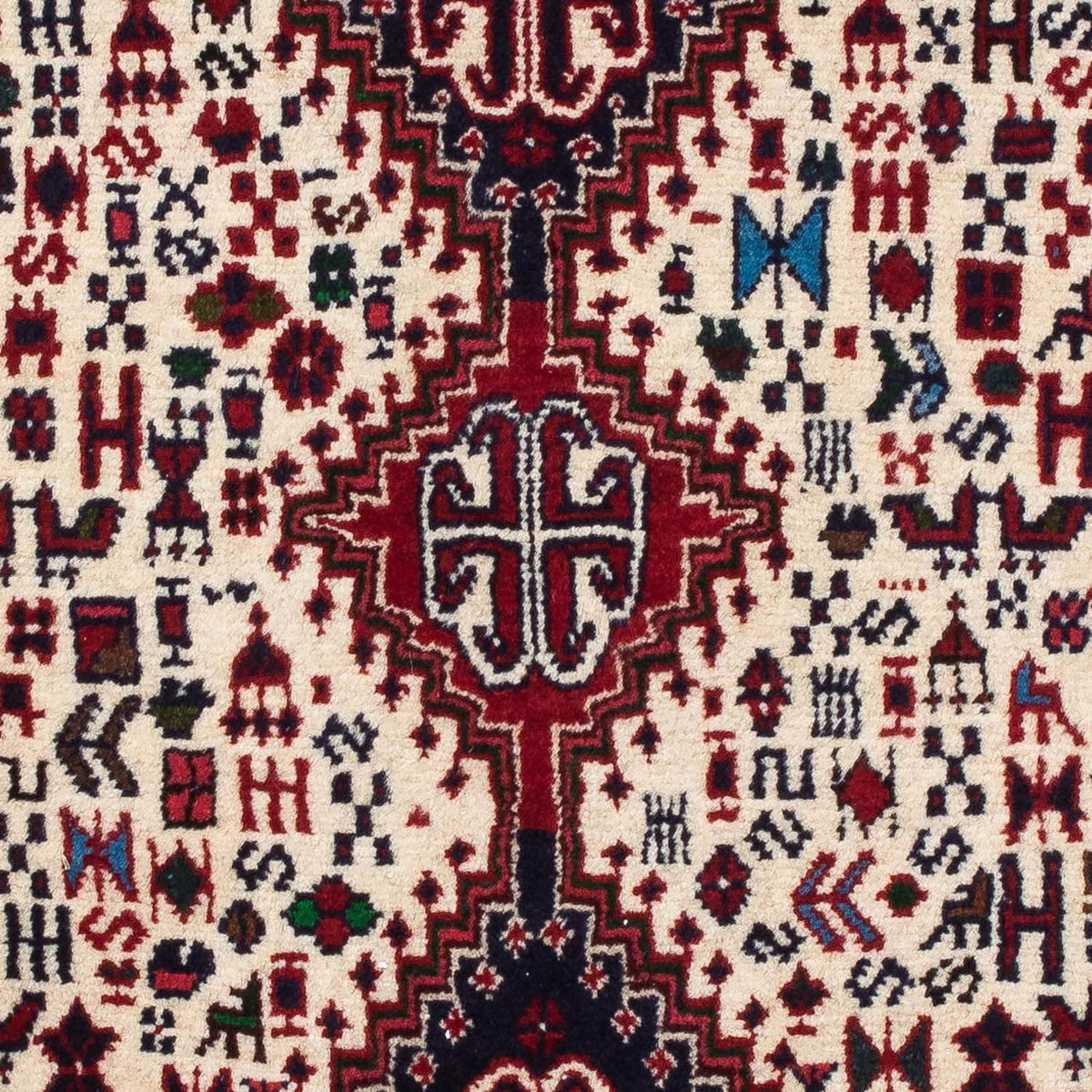 Perzisch Tapijt - Nomadisch - 123 x 75 cm - beige