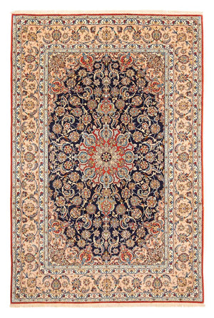 Perzisch tapijt - Isfahan - Premium - 300 x 200 cm - donkerblauw