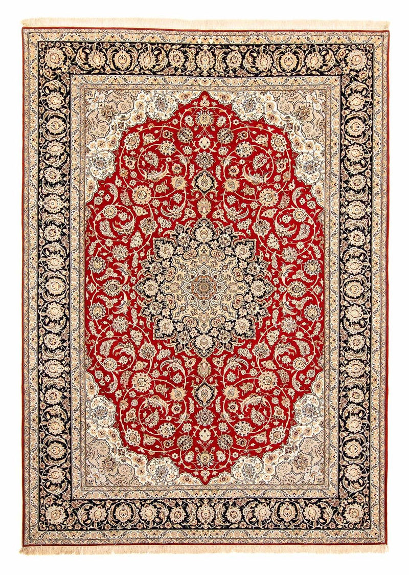 Perzisch tapijt - Isfahan - Premium - 370 x 253 cm - donkerrood