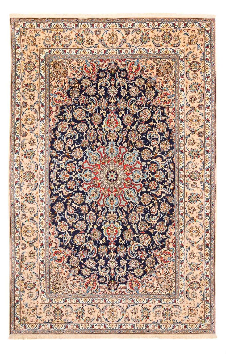 Perzisch tapijt - Isfahan - Premium - 308 x 200 cm - donkerblauw