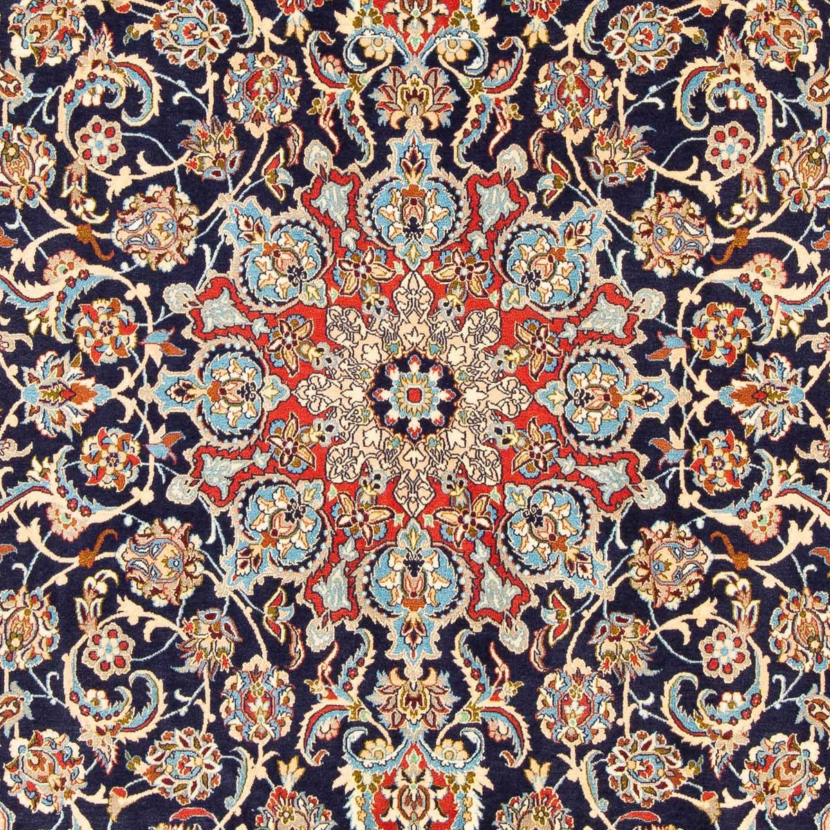 Perzisch tapijt - Isfahan - Premium - 308 x 200 cm - donkerblauw