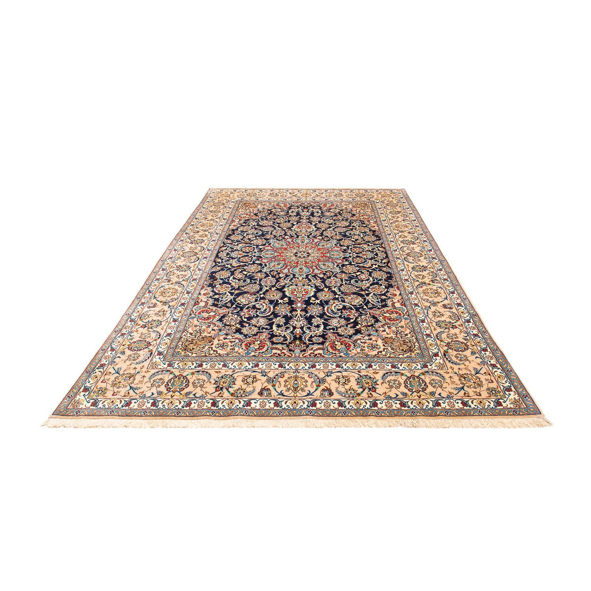 Perzisch tapijt - Isfahan - Premium - 308 x 200 cm - donkerblauw