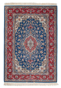 Perzisch tapijt - Isfahan - Premium - 198 x 133 cm - blauw