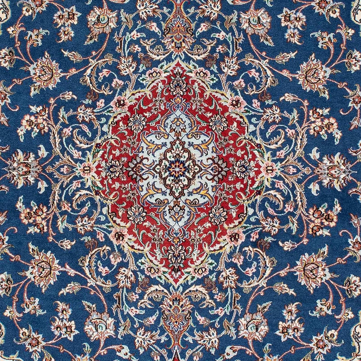Perzisch tapijt - Isfahan - Premium - 198 x 133 cm - blauw