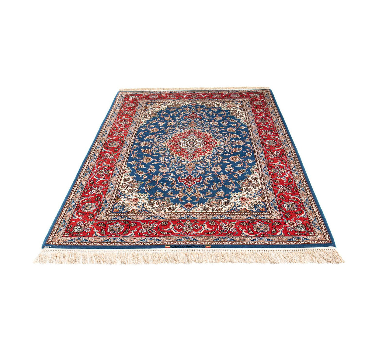 Perzisch tapijt - Isfahan - Premium - 198 x 133 cm - blauw
