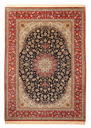 Perzisch tapijt - Isfahan - Premium - 344 x 255 cm - donkerrood