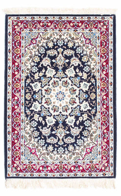 Perzisch tapijt - Isfahan - Premium - 104 x 72 cm - donkerblauw