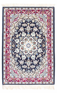 Perzisch tapijt - Isfahan - Premium - 104 x 72 cm - donkerblauw