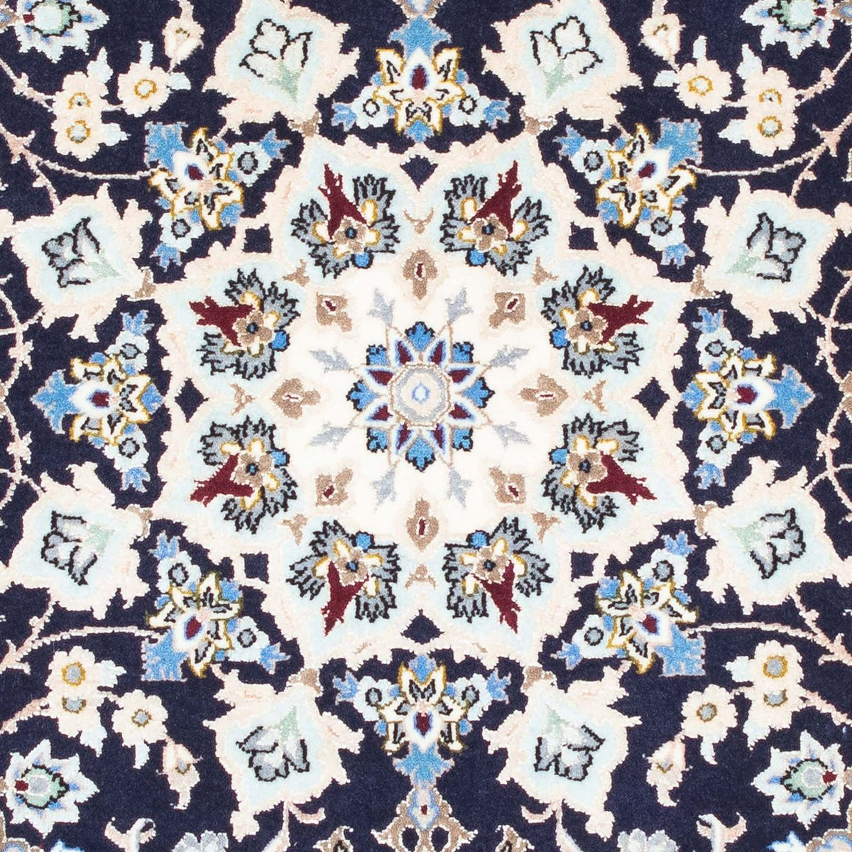 Perzisch tapijt - Isfahan - Premium - 104 x 72 cm - donkerblauw