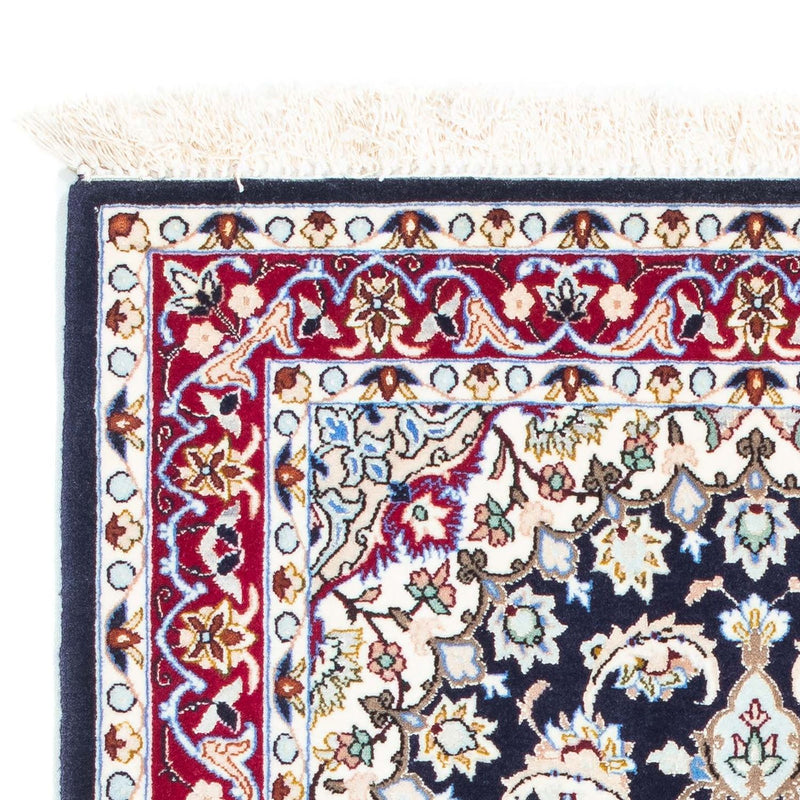 Perzisch tapijt - Isfahan - Premium - 104 x 72 cm - donkerblauw